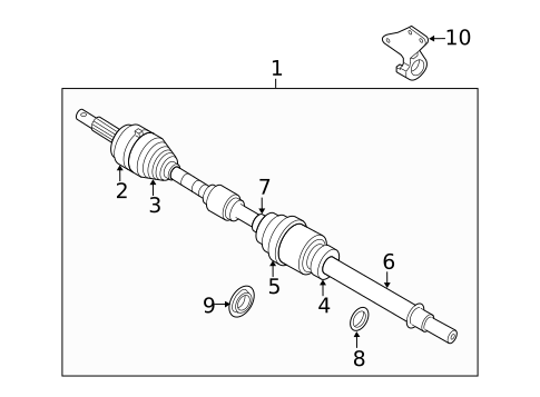 Drive Axles for 2018 INFINITI QX60 #0
