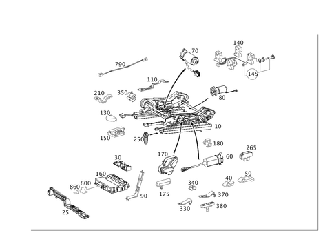 Seat Adjuster for 2008 Mercedes-Benz E320 #0