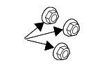 11089471 - Body: Inner Bracket Nut for Saab Image