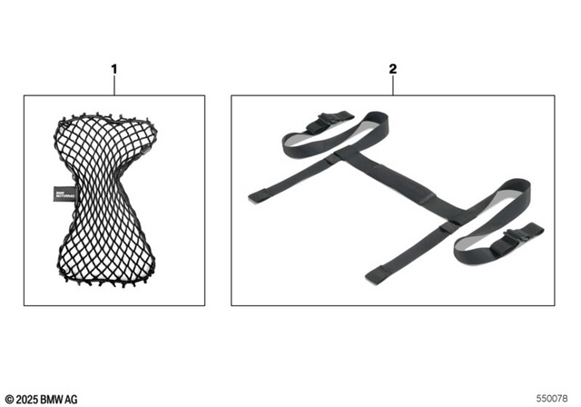 77495B304D4 - Luggage &amp; Storage: Storage Net Aluminum Case for BMW-Motorrad Image