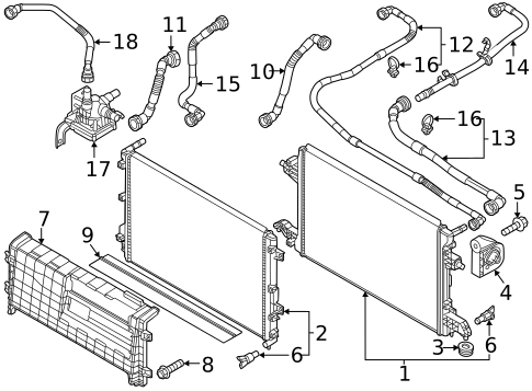 Radiator & Components for 2023 Kia Niro EV #0