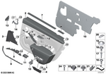 51355A31C23 - : Shoulder Roller Sun-Blind Long Rear Left for BMW Image