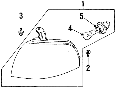 Park & Signal Lamps for 1999 Subaru Legacy #0