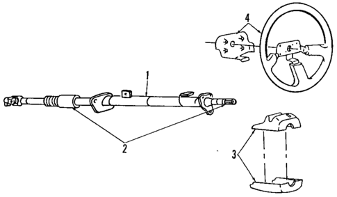 Steering Column Assembly for 1994 Honda Passport #2