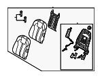 88400R5300MDQ - Body: Seat Back Assembly for Kia: Sorento Image