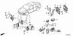 32204T3VA00 - Electrical/Exhaust/Heater/Fuel: BRACKET, RELAY BLOCK for Honda Image