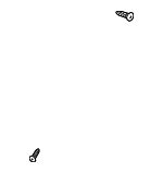 MN177316 - Body: Armrest Retainer Screw for Mitsubishi Image