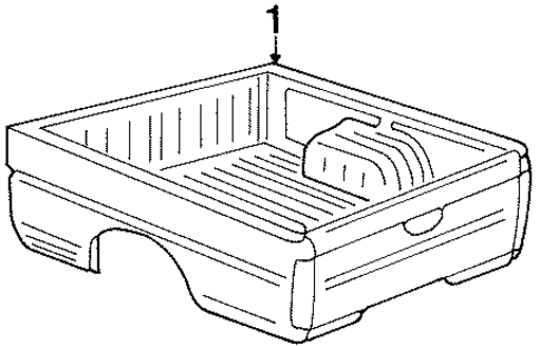 Box Assembly for 1987 Nissan D21 #1