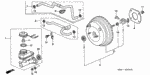 46402S84A11 - Chassis: TUBE ASSY., MASTER POWER for Honda Image