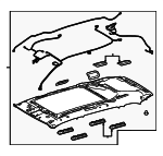 633000E910B0 - Body: Headliner for Toyota: Highlander Image
