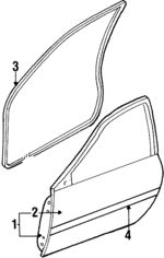 E8BZ6120124B - Body: Door Shell for Ford: Festiva Image