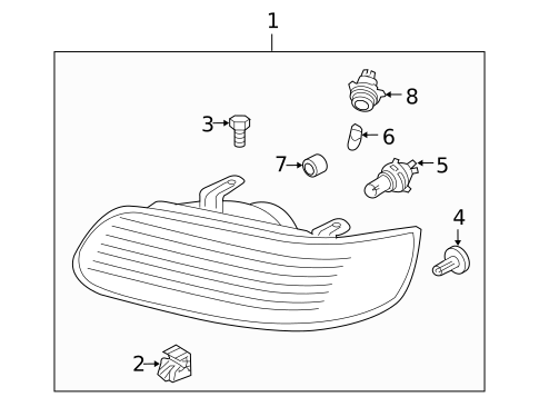 Headlamp Components for 2004 Nissan Sentra #0