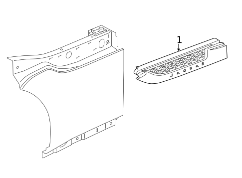 Exterior Trim - Fender for 2014 Jaguar F-Type #0