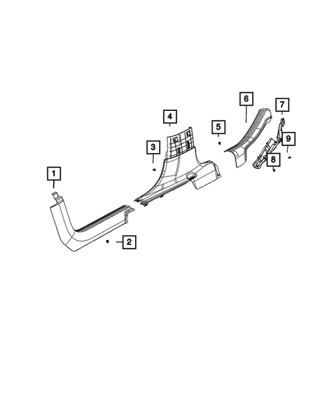 Panels - Moldings - Scuff Plates, Pillar, Cowl, 1/4 Panel Trim and Cargo Covers for 2022 Jeep Cherokee #2