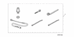 90401PR4000 - Accessory Components: WASHER, SEALING (28MM) for Honda Image