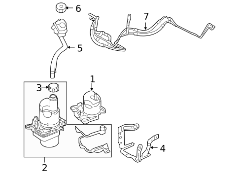 Pump & Hoses for 2008 Volvo C70 #0