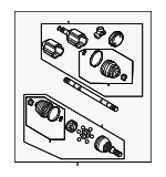 19256588 - Suspension: Axle Assembly for Buick: Rendezvous | Pontiac: Aztek Image