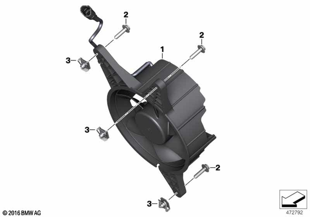 46638558357 - Cooling: Body Screw Without Shoulder - M5X20-A2 for BMW-Motorrad Image