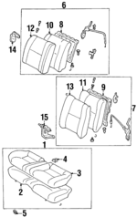 710782B561C2 - Body: Seat Back Cover for Toyota Image