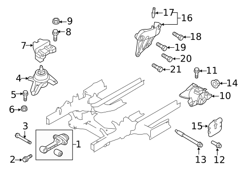 Engine & Trans Mounting for 2020 Kia Sportage #0