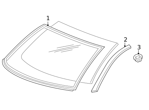 Reveal Moldings for 2004 Mercury Marauder #0