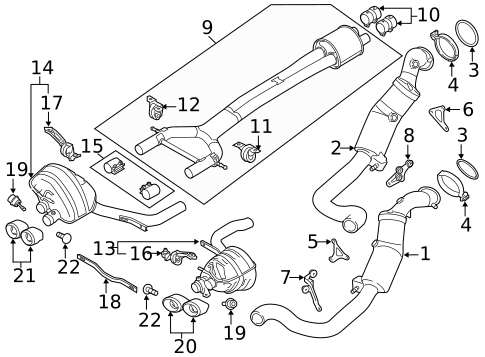 Exhaust & Tail Pipes for 2014 Porsche Panamera #0