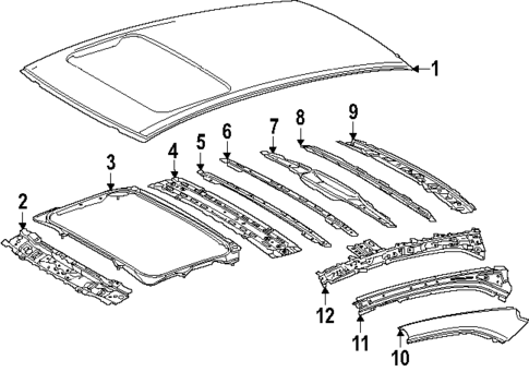 Roof & Components for 2025 Toyota Camry #0