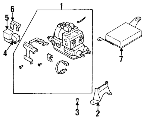 Anti-Lock Brakes for 1996 Subaru Legacy #1