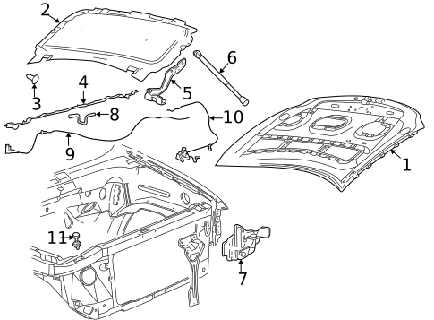 Hood & Components for 2008 Ford F-150 #0