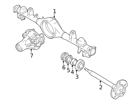 Axle Housing for 2004 Suzuki Vitara #0