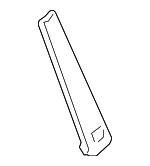 99655161100 - Body: Foot Rest Cover for Porsche: 911, Boxster Image