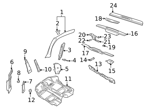 Interior Trim - Pillars for 2003 Porsche 911 #0