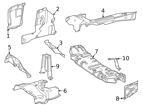 Heat Shields for 2022 Mercedes-Benz GLE 450 SUV #0