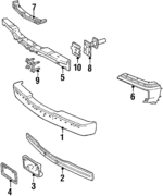 E1AZ17A387A - Body: Frame for Lincoln: Continental, Town Car Image