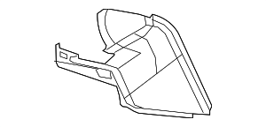 22870989 - : Part# 22870989 Cocoa Driver Side Instrument Panel Extension Trim Panel for Buick: Verano Image