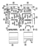 68425332AA - : B-pillar Reinforcement, Right for Mopar Image