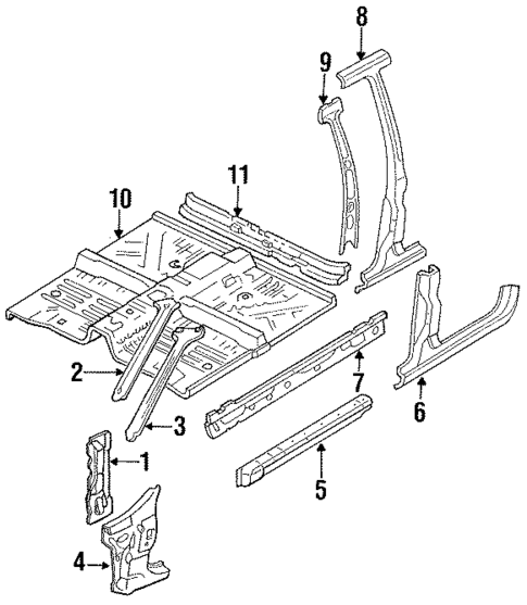 Rocker for 1989 Mercury Tracer #0
