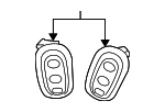 6XU44LXHAA - Body: Steering Wheel Radio Controls for Mopar Image