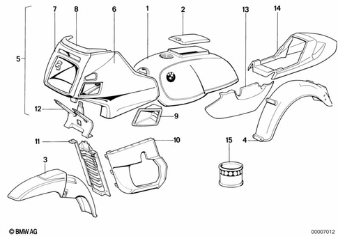 Painted Parts for 1994 BMW-Motorrad R 100 RT #0