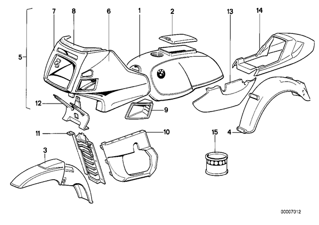 46621452290 - Body Equipment: Rear Wheel Cover -  for BMW-Motorrad Image