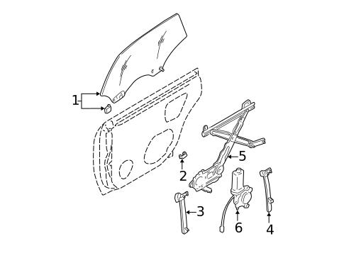 Rear Door for 2000 Subaru Outback #0