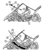 68003831AA - Electrical: Wiper Frame Grommet for Mopar Image