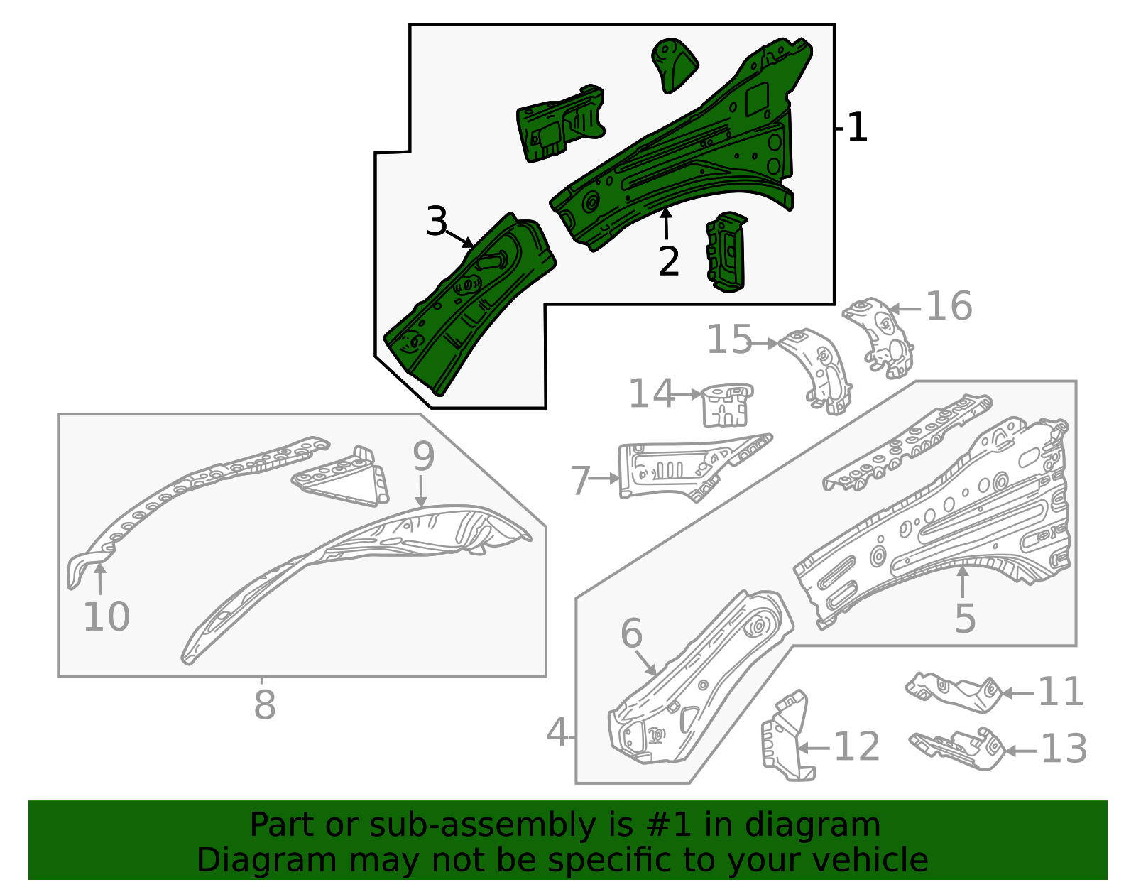 2023-2026 GM Upper Rail Assembly 85533080 GM | GMPartsDirect.com