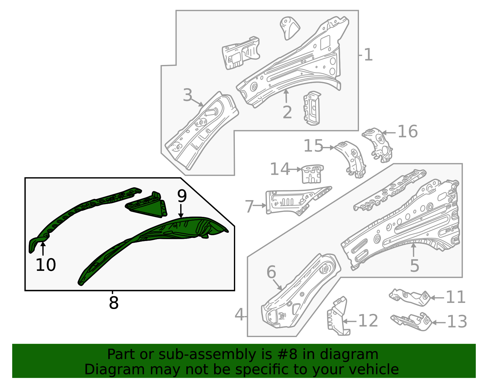 2023-2026 GM Wheelhouse Panel 85548114 | QuirkParts