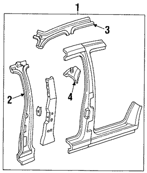 Center Pillar for 1995 Ford Crown Victoria #0