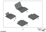 51475A65EC1 - : Set Of Floor Mats for BMW Image