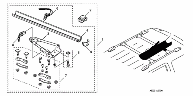 Bike Attachment (Frame Mount) for 2019 Honda CR-V #0