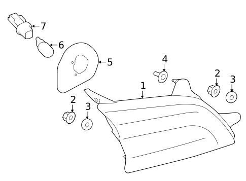 Bulbs - Chassis for 2019 Subaru Outback #2