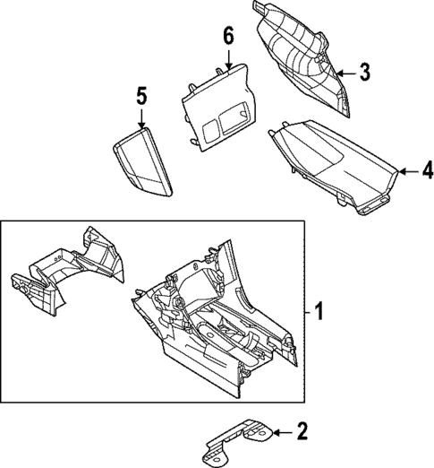Center Console for 2023 Mazda MX-30 EV #1