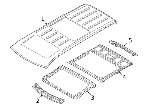 Roof & Components for 2022 Kia Carnival #0